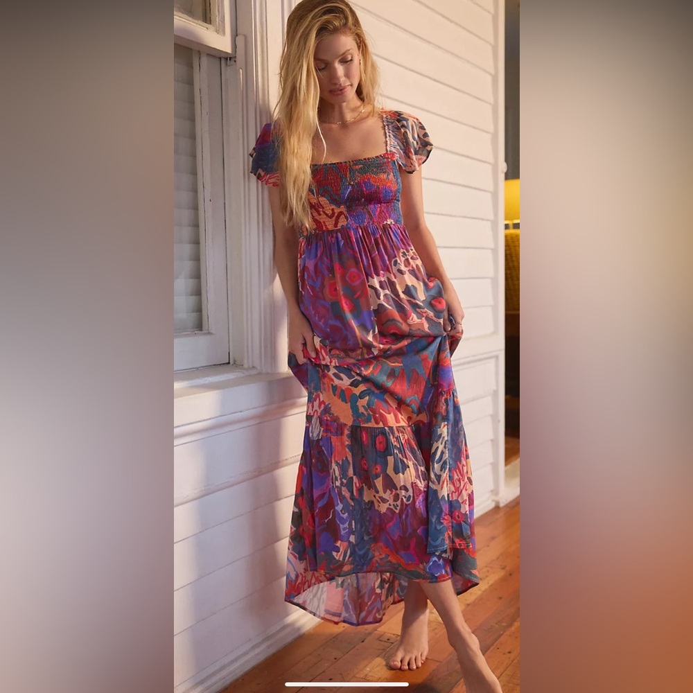 Michelle Morin Printed Lounge Dress